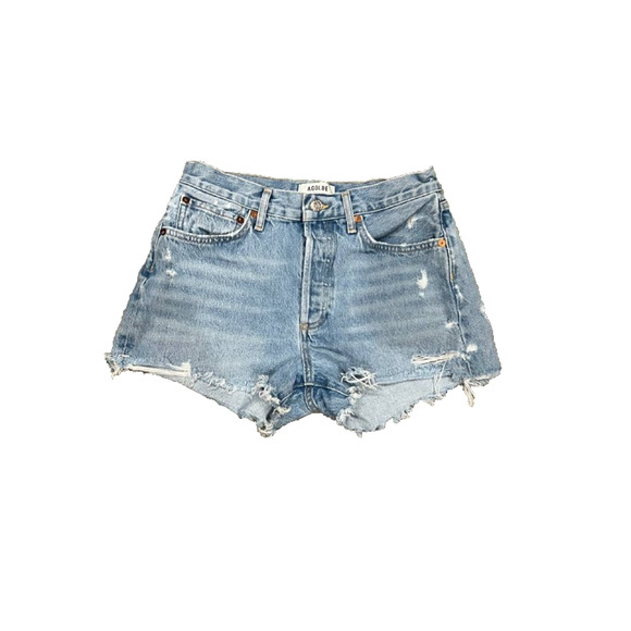 AGOLDE Parker Vintage Y2K Preppy Cut Off Short In Swapmeet Size 26 A003639 - Picture 3 of 10